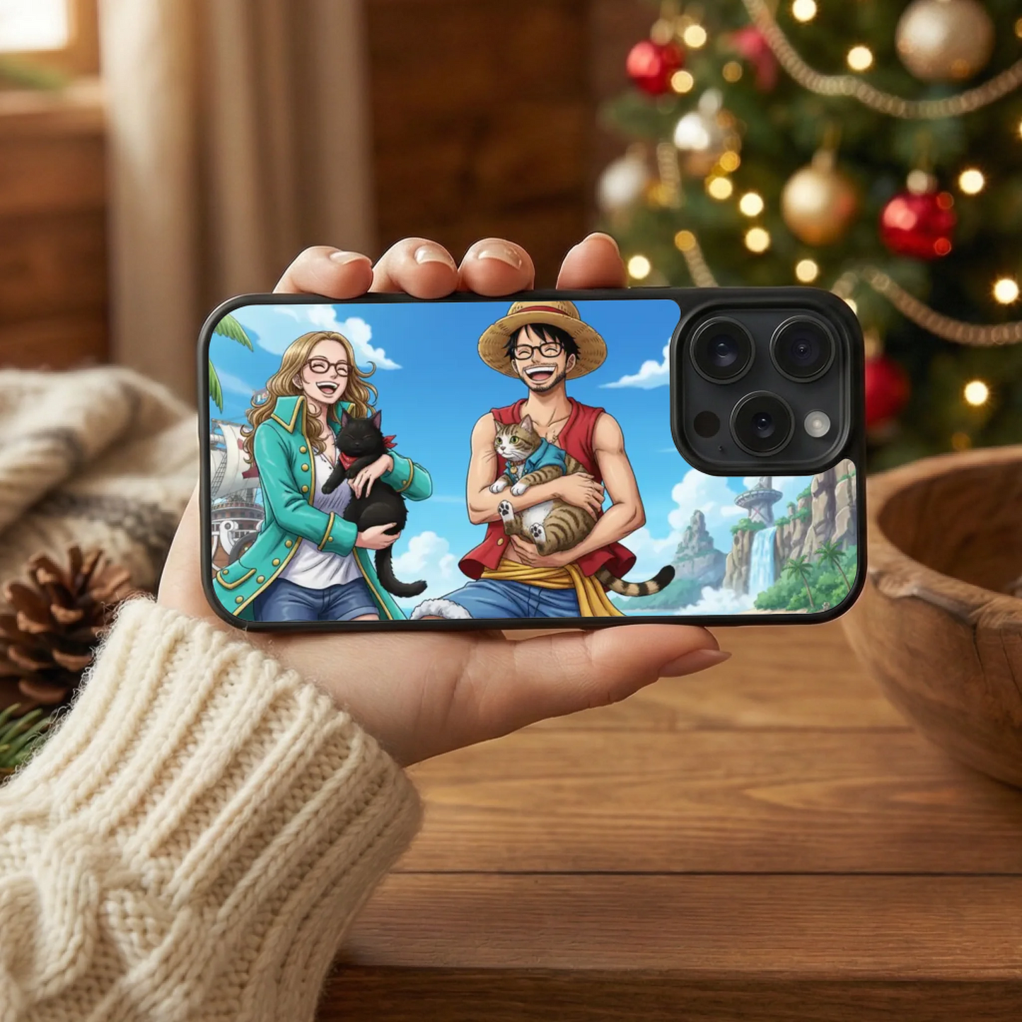 photo coque téléphone horizontal printia noël