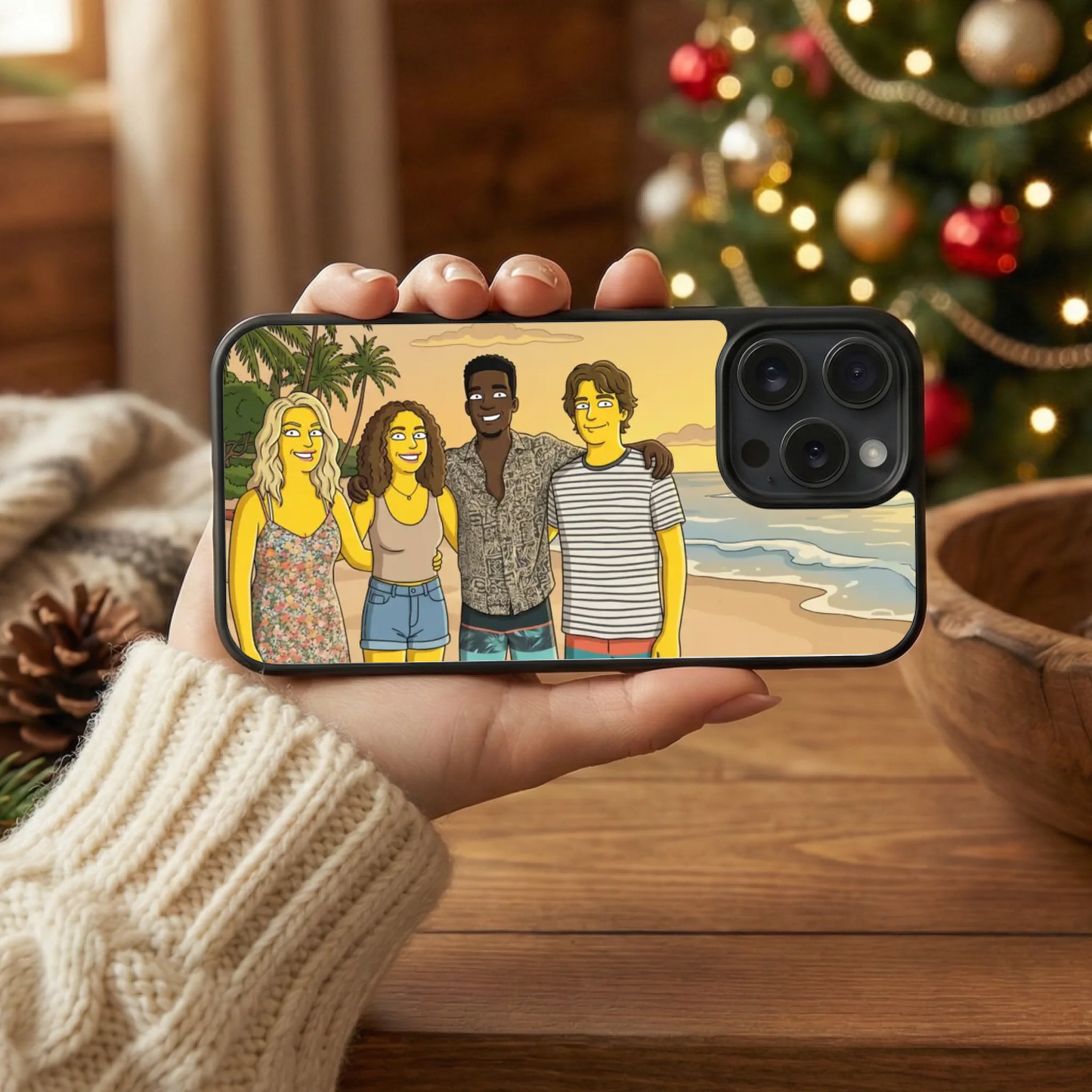 photo coque téléphone horizontal printia noël