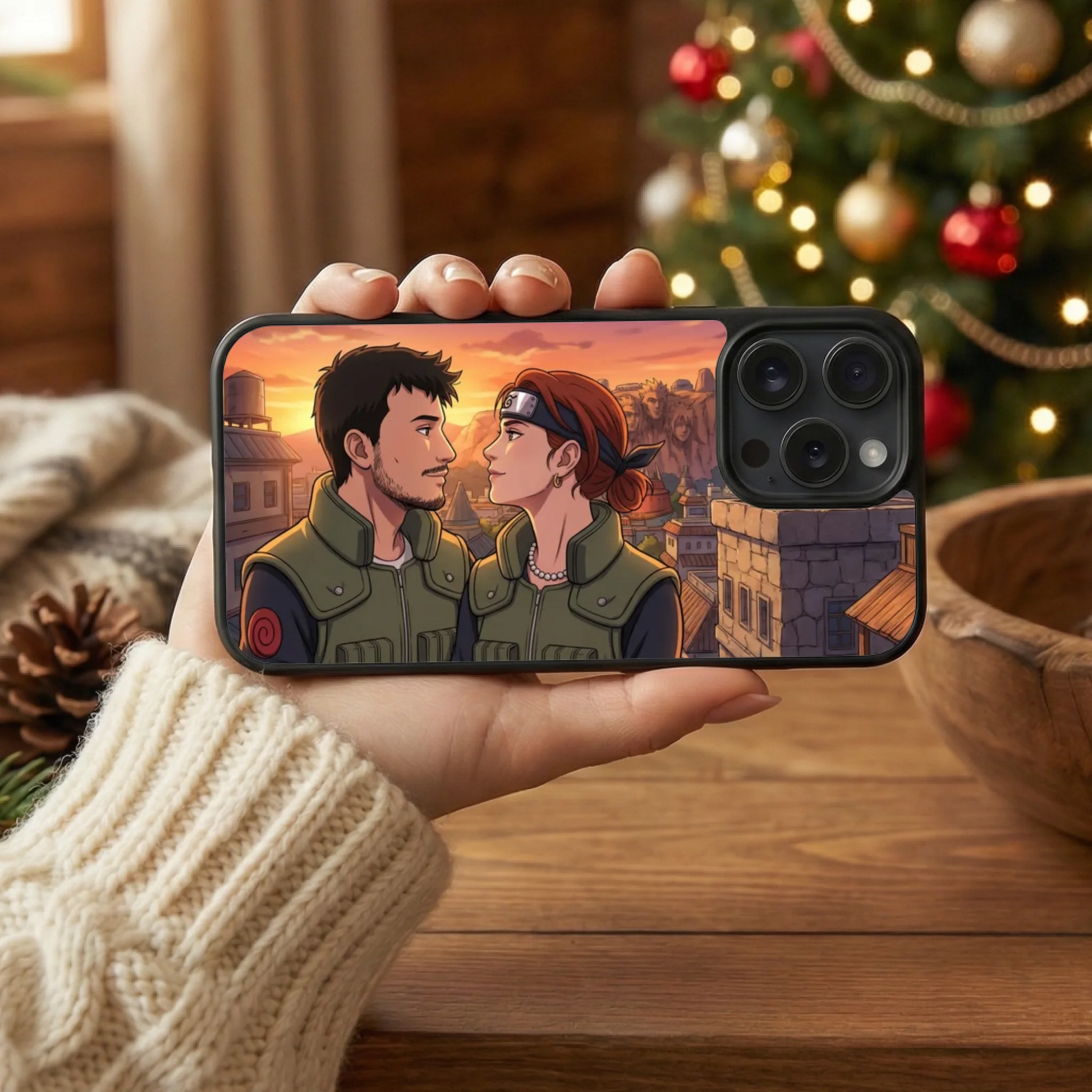 photo coque téléphone horizontal printia noël