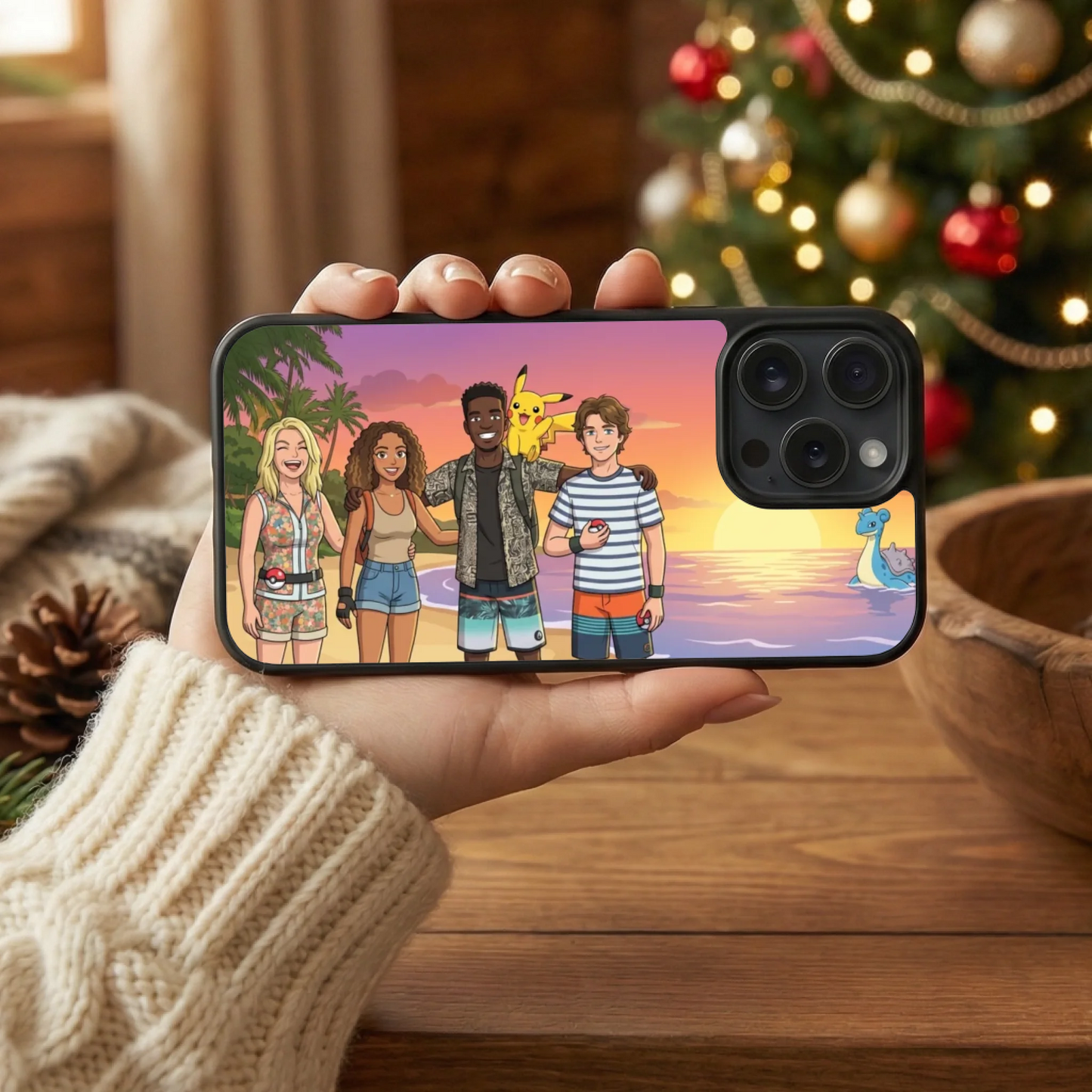 photo coque téléphone horizontal printia noël