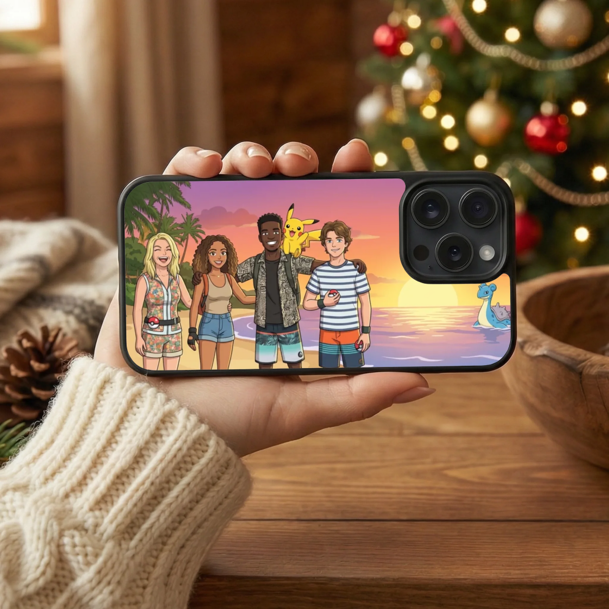 photo coque téléphone horizontal printia noël